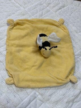 Burts Bees Baby Lovey Bumble Bee Security Blanket Organic Cotton
